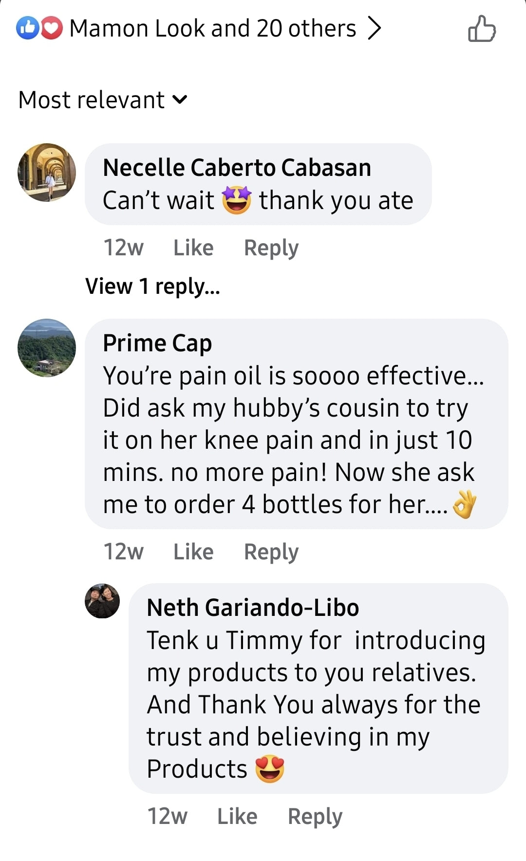 Extra Strength Pain Relief oil